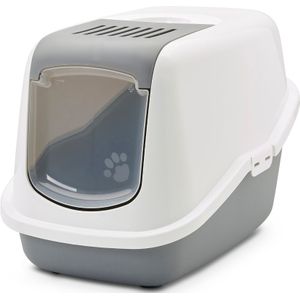 Savic Savic Kattentoilet Nestor - Kattenbak - 566mm x 396mm x 351mm - Grijs/Wit
