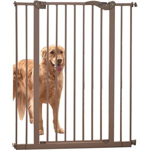 Savic dog barrier afsluithek - hondenhek grijs (74-84X107 CM)