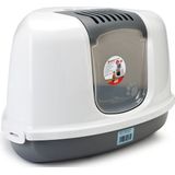Savic Kattentoilet Nestor Corner - Kattenbak - Wit Grijs