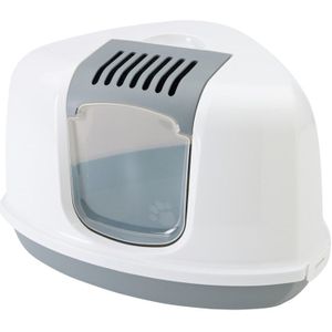 Savic Kattentoilet Nestor Corner - Kattenbak - Wit Grijs