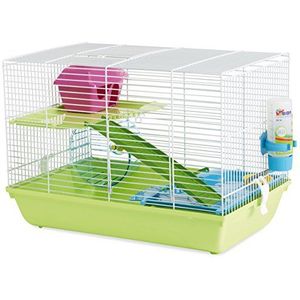 Savic Hamsterkooi Martha Triple - Groen - 46.5 x 29.5 x 34 cm