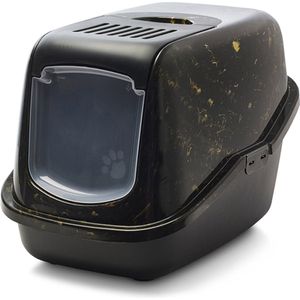 Kattentoilet Gizmo Large mokka/wit 52 x 39,5 x 15 cm