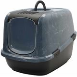 Savic Katzentoilette Nestor Jumbo Marble - schwarzer Marmor / schwarz