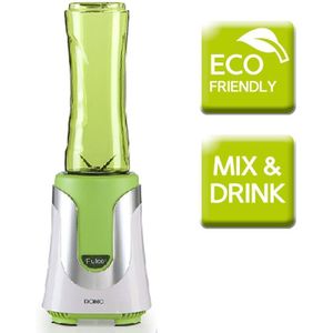 DOMO DO436BL 'My Blender' - Drinkflessen 300ml + 600ml - Blender To Go - Groen