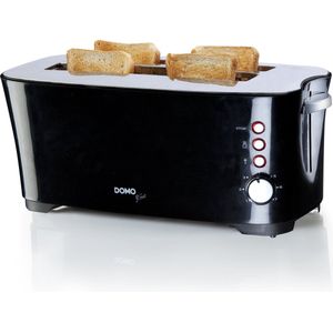 DOMO DO961T Broodrooster / Toaster - 2 tot 4 sneden - Brede sleuven