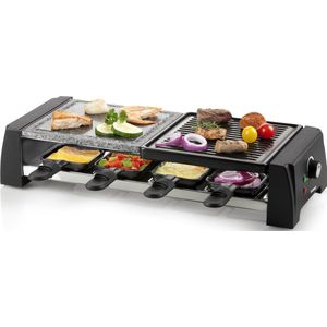 DOMO DO9190G Gourmetset - Raclette - Steengrill - 8 personen - PFAS-vrij - 1200 W