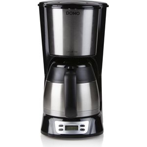 DOMO DO709K Koffiezetapparaat met thermoskan - 1L - Timer - RVS