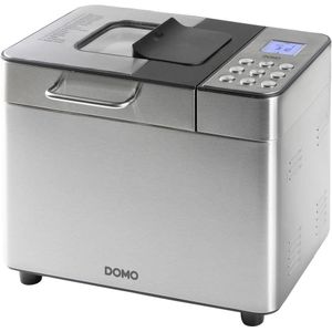 DOMO B3971 Broodbakmachine – 18 Programma’s – 500-1000g – Noten/Rozijnen Dispenser – Glutenvrij Programma – RVS