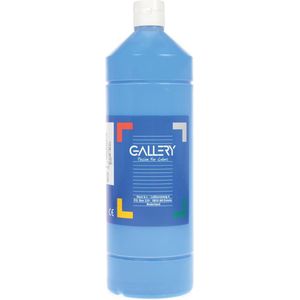 Gallery plakkaatverf, flacon van 1 l, blauw