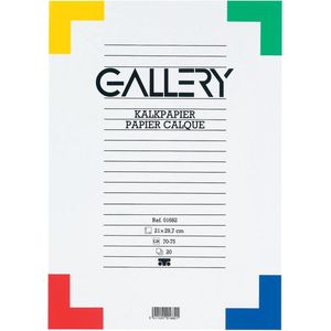 Gallery kalkpapier formaat 21 x 297 cm (A4) etui van 20 vel