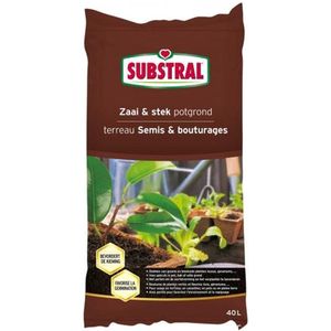 Zaai-stekgrond | Substral | 40 liter (Perliet, Turf)