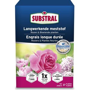 Substral Osmocote langwerkende meststof voor rozen en bloeiende Planten 750 g - Inhoud: 750 g - Dosis: 750g = 37 planten - Samenstelling: NPK (MgO) 22-7-14 (2,5)