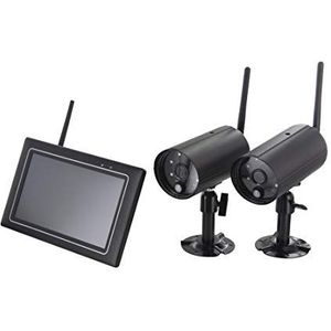 Chacon Draadloze bewakingsset met display + 2 Wifi outdoor camera`s - 7900025