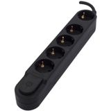 Chacon - Stekkerdoos - 5-Voudig - Zwart - 3m - 3x1,5qmm