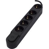 Chacon - Stekkerdoos - 5-Voudig - Zwart - 3m - 3x1,5qmm