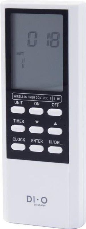 DiO - Draadloze Afstandsbediening - Digitaal Programmeerbaar - Zwart
