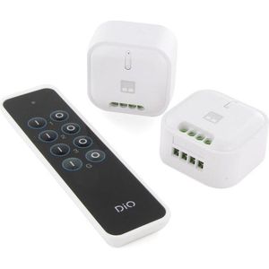 DiO Connected Home Set van 2 modules voor rolluiken met 3-kanaals afstandsbediening
