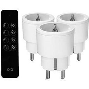 DiO - Draadloos Schakelen Set - 3 Mini Ontvangers + Afstandsbediening - 2300W