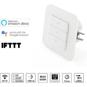 DiO REV-SHUTTER – Slimme Rolluikschakelaar – Wifi + 433,92MHz DiO 1.0. – Werkt met Alexa en Google Home