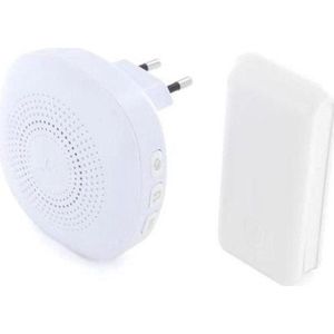 Chacon - Draadloze Deurbel Set - Wit - Plug-in