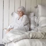 Libeco - Sisco Stripe - Dekbedovertrek - Grijs - Linnen - 200 x 200 cm