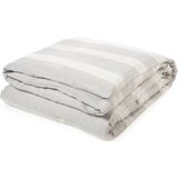 Libeco - Sisco Stripe - Dekbedovertrek - Grijs - Linnen - 200 x 200 cm