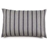 Libeco - The Tack Stripe - Kussensloop - Zwart / Grijs - 60 x 70 cm