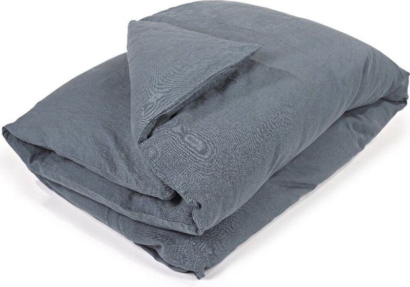 Libeco - Madison - Dekbedovertrek - Navy - 100% Linnen - 140 x 220 cm