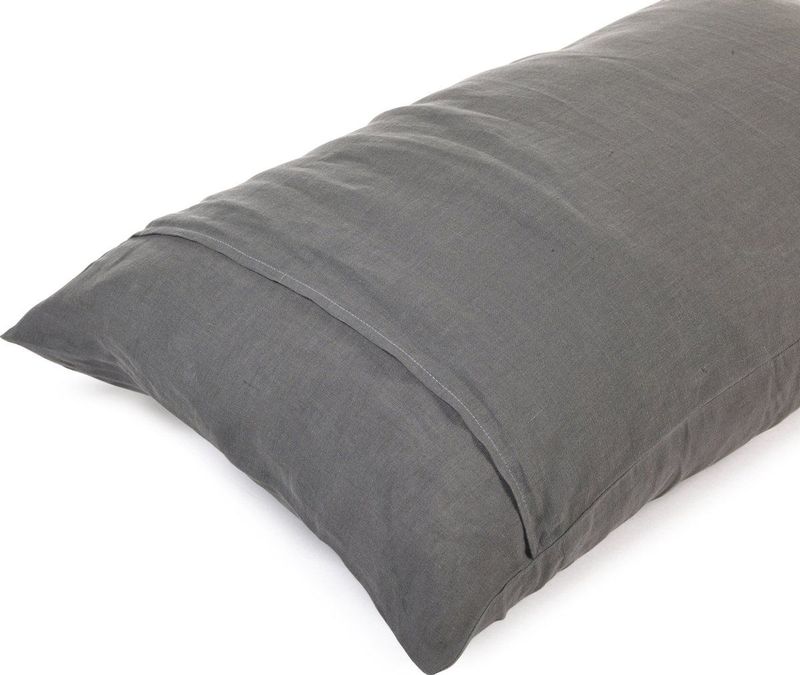 Libeco - Madison - Kussensloop - Donkergrijs - 60 x 70 cm