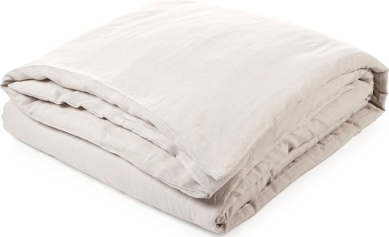 Libeco - Madison - Dekbedovertrek - Licht Grijs - 100% Linnen - 140 x 220 cm