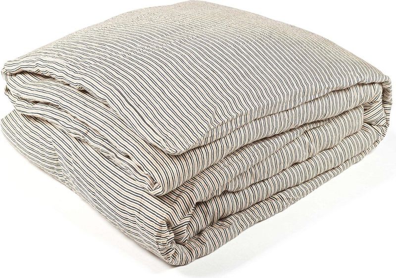 Dekbedovertrek - Grijs - Katoen - 1 Persoon