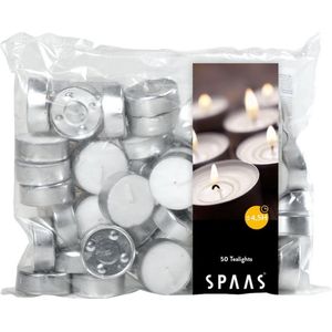Spaas Waxinelichtjes - 4,5 Uren - 50 stuks