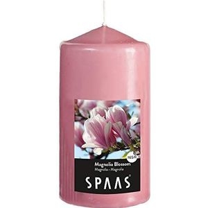 SPAAS Geurende cilinderkaars 80/150 mm, ± 65 uur - Magnolia Blossom