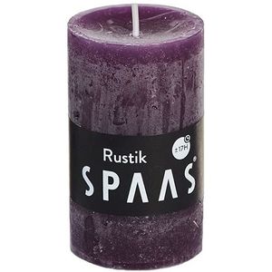 Rustieke cilinderkaars 48/80 - aubergine - Spaas