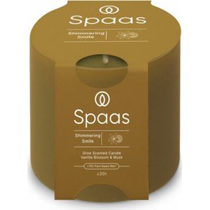 6x SPAAS Glow Geurkaars Shimmering Smile ± 55 branduren