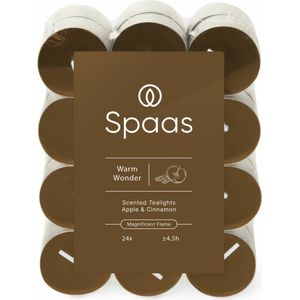 SPAAS Geurtheelichten Warm Wonder ± 4,5 branduren 24 stuks