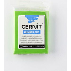 Cernit Polymeer klei 56gr number one - 611 licht groen