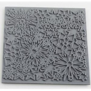 CERNIT CE95026C - Textuurplaten voor boetseerklei - Creatiehouder van rubber, polymeerklei - Constellatie-effecten en reliëfs - Formaat 9 x 9 cm