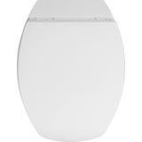 Toiletzitting Allibert Baccara Afklikbaar 37x5,1x45.5 cm Geperst Hout Wit