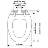 Toiletzitting Allibert Atlas Afklikbaar 37x5,1x48 cm Geperst Hout Wit Allibert