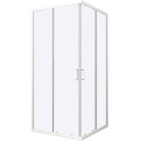 Douchecabine Allibert Happy Hoekinstap 78-88x185 cm Chroom Profiel