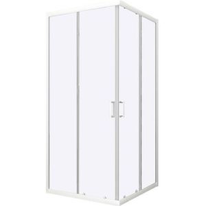 Douchecabine Allibert Happy Hoekinstap 78-88x185 cm Chroom Profiel