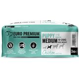 4x Euro-Premium Puppy Medium Kip - Rijst 3 kg