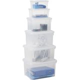 Curver Handy Opbergbox - 3x25 liter - 3 stuks - Transparant