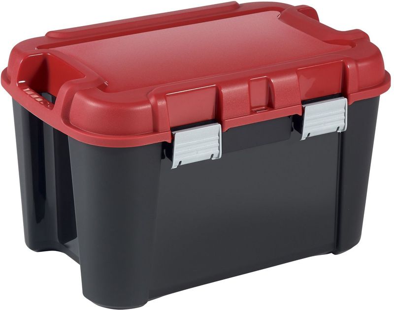 Keter Opbergkoffer Totem Pvc Zwart Rood 60l