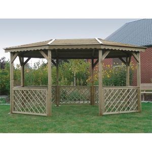 Solid Paviljoen S7708 Geïmpregneerd Hout 445x340cm | Paviljoenen