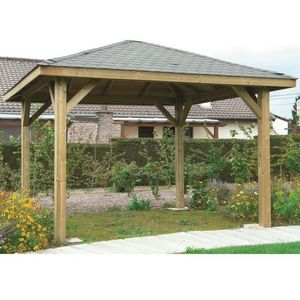 Solid Prieel Met Shingles S7717 Geïmpregneerd Hout 449x347cm | Priëlen