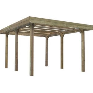 Solid Carport Base S7736 506x506x400cm | Carports