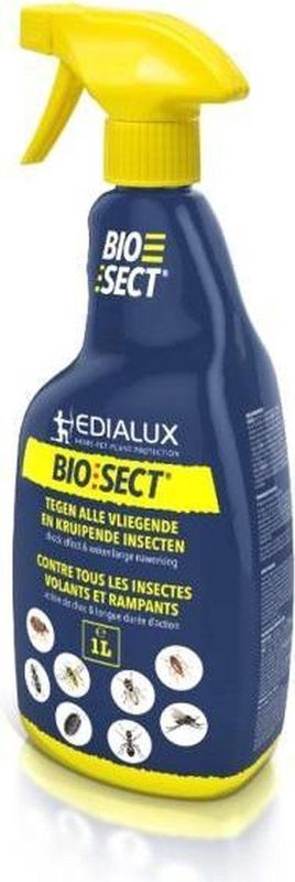 Bio sect Spray tegen alle vliegende en kruipende insecten - 1 liter