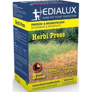Edialux | Herbi Press | 500 ml | Tegen mos en onkruid